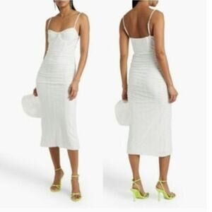 Jonathan Simkhai Eyelet Bustier White Ladies Size Medium Dress